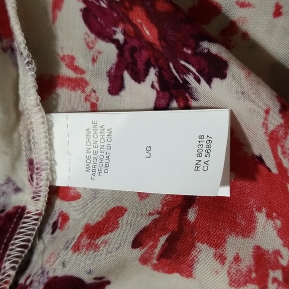 NEW! Lucky brand blouse sz large 12.12 - Picture 7 of 9